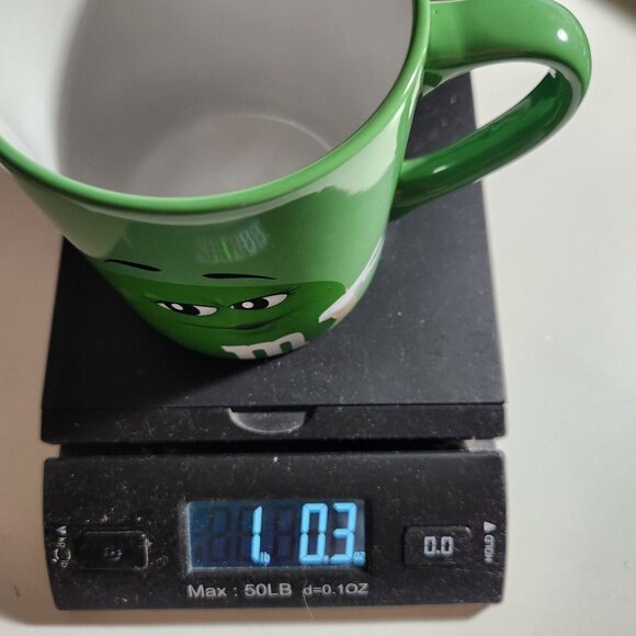 M&Ms Green Character Ceramic Mug "Eat Your Heart Out Darling" 2021 Frankford Can - Picture 8 of 8